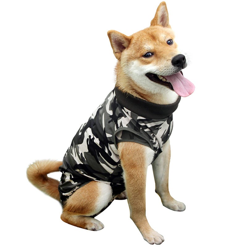 Coppthinktu Dog Recovery Suit for Abdominal Wounds, Breathable Dog Surgery Recovery Suit for Dogs, E-Collar Alternative After Surgery Wear Suit for Small/Medium Dogs - Image 1